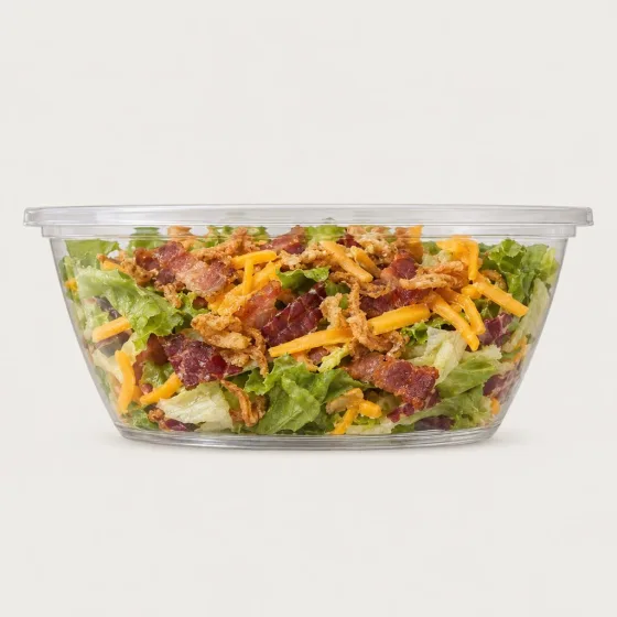 Johns Bacon Cheddar Salat mit Bacon, Cheddar und Röstzwiebeln